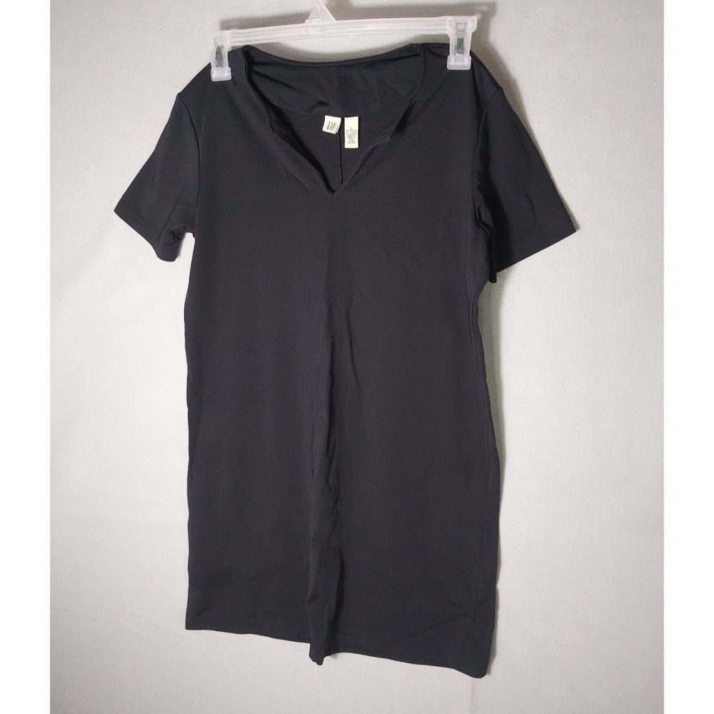 Gap Women's Black Pullover Short Sleeve Dress Size L